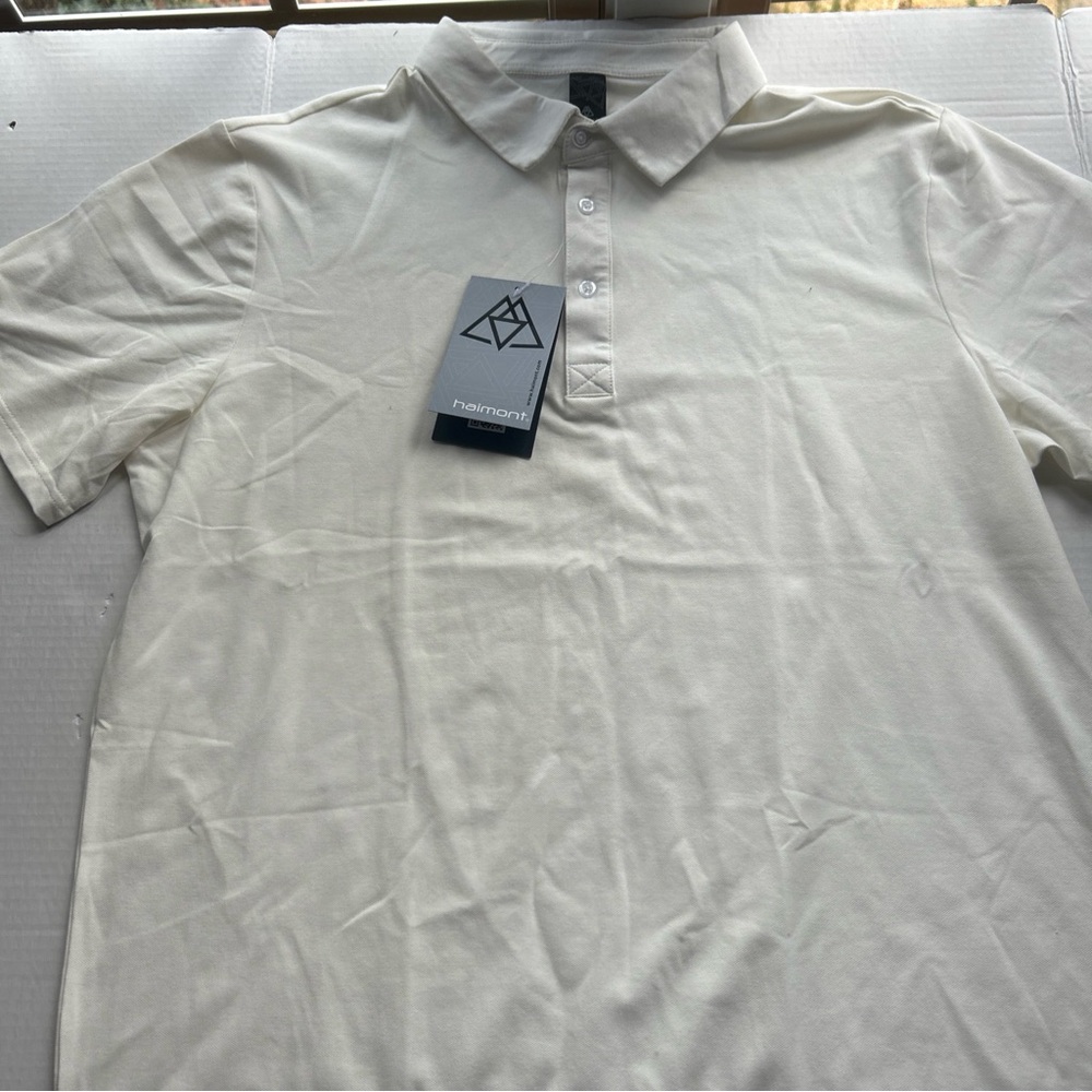 Haimont New With Tags‎ Quick Dry Short Sleeve White Polo Men's Size XL
